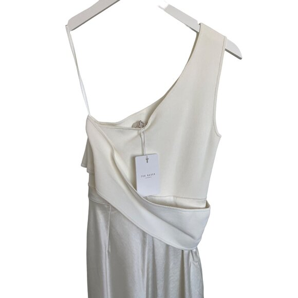Ted Baker Ivena White One-Shoulder Dress - Picture 8 of 11